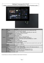 EVI-YZ14P : Tablette Android 14 pouces avec port Ethernet POE – Capteur de proximité en option