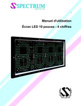 Manuel d'utilisation Écran LED 10 pouces - 5 chiffres-1
