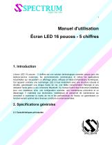 Manuel d'utilisation Écran LED 16 pouces - 5 chiffres-1