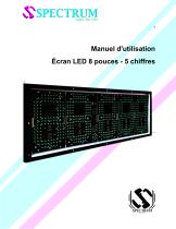 Manuel d'utilisation Écran LED 8 pouces - 5 chiffres-1