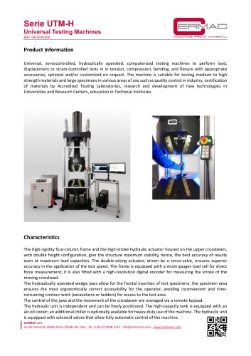 Serie UTM-H Universal Testing Machines