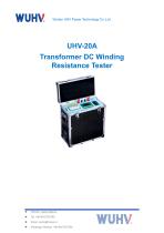 UHV-20A Transformer DC Winding Resistance Tester-Catalog