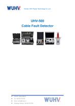 UHV-500 Cable Fault Location Detector-Catalog