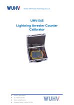 UHV-545 Lightning Arrester Counter Calibrator-Catalog