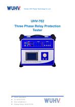 UHV-702 3 Phase Relay Tester-Catalog
