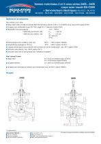 Vanne de régulation à soupape V2V-V3V corps en acier moulé GS-C25N-3