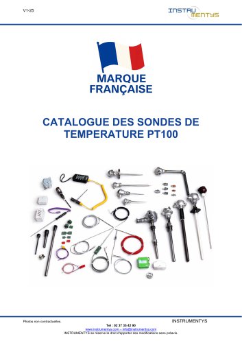 CATALOGUE SONDES