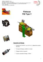 Fileteuse F60 Type V-1