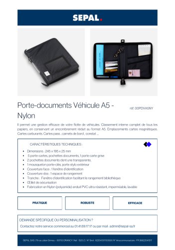 PORTE DOCUMENTS A5-NYLON