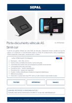 Porte-documents Véhicule A5 - Simili Cuir Noir-1