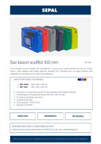Sacoche courrier avec soufflet de 100 mm-1