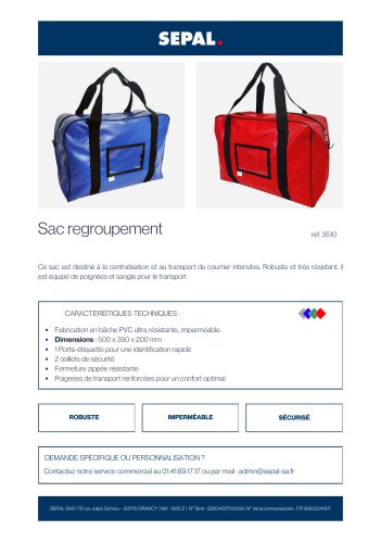 Sacoche Regroupement Courrier