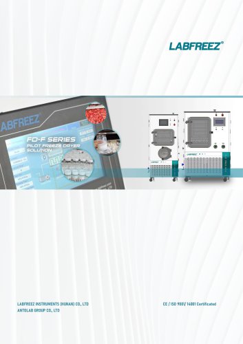 Brochure Labfreez&reg; FD-F series pilot freeze dryers lyophilizers machine 