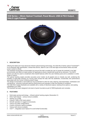 X38 Halo Trackball