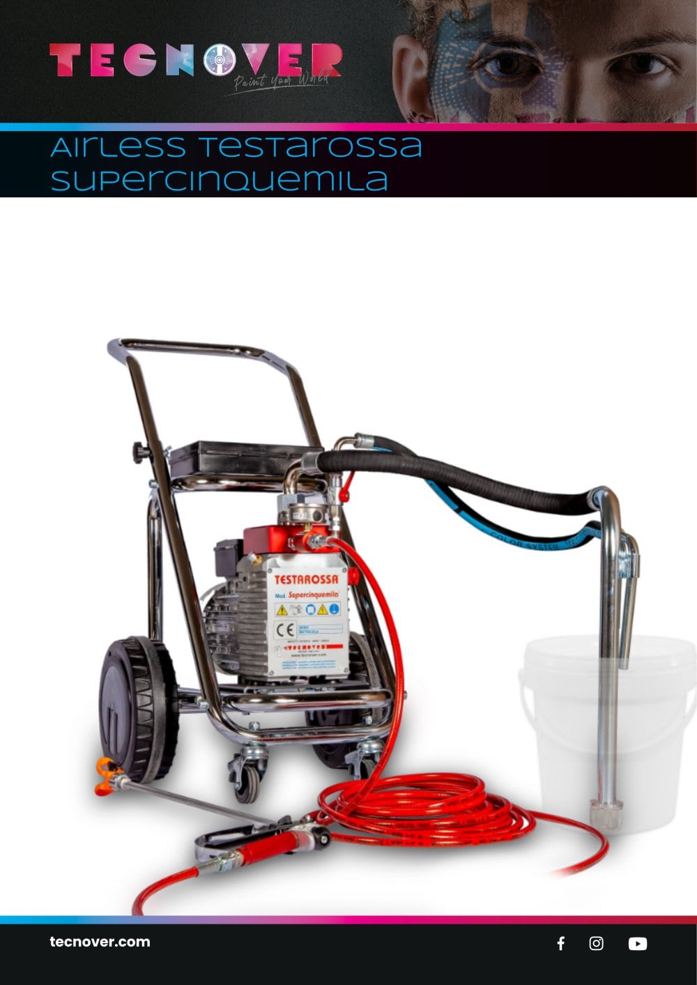 TECNOVER Testarossa Supercinquemila Pulv&eacute;risateur Airless - Tecnover s.n.c. di Ricotti e Cera