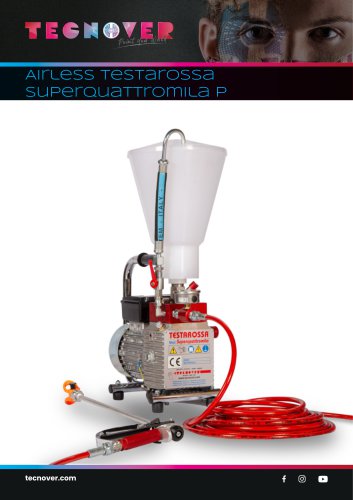 TECNOVER Testarossa Superquattromila Portable Pulv&eacute;risateur Airless