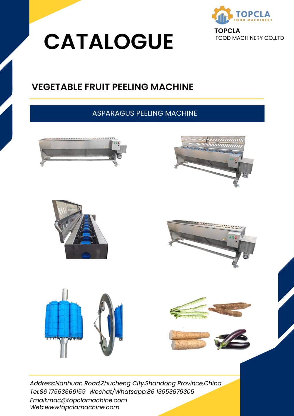 ASPARAGUS PEELING MACHINE - TOPCLA FOOD MACHINERY CO., LTD