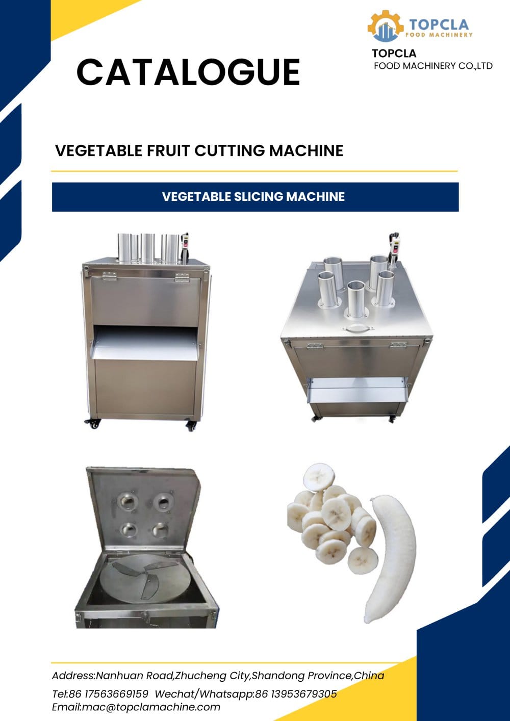 VEGETABLE SLICING MACHINE - TOPCLA FOOD MACHINERY CO., LTD