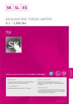 BACKLASH FREE TORQUE LIMITERS
