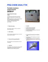 Product data sheet DewP