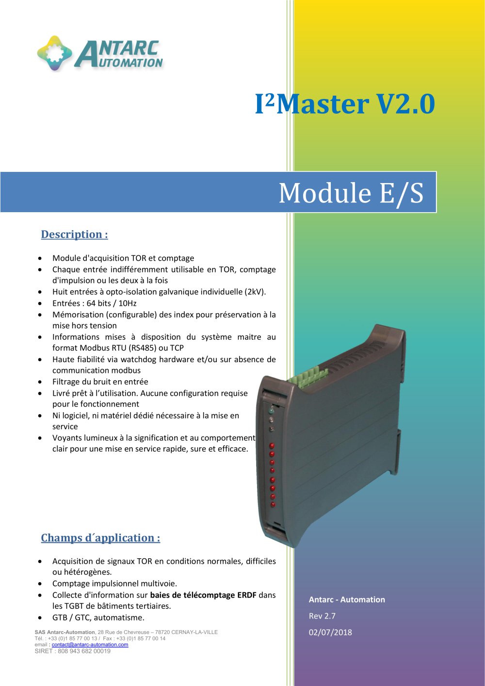 I2Master V2.0 - ANTARC AUTOMATION