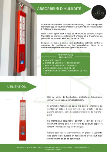 ABSORBEUR D'HUMIDITÉ