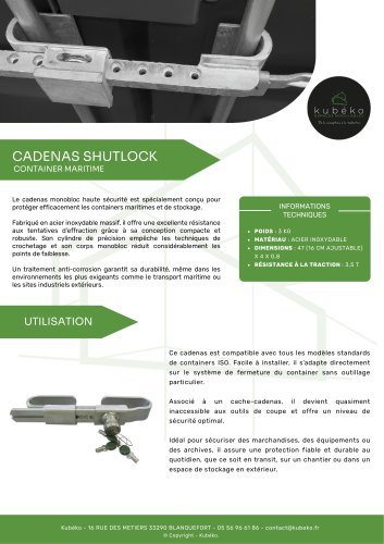 CADENAS SHUTLOCK