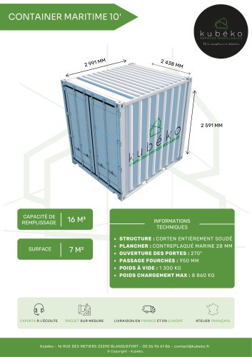 Container 10 pieds