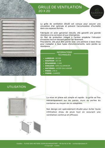 GRILLE DE VENTILATION