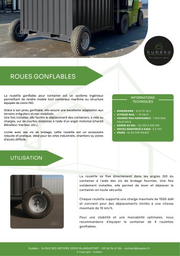 ROUES GONFLABLES