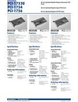 PCI-1752U PCI-1754 PCI-1756