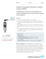 Capteur de pression absolue et relative Cerabar PMP21 - 1