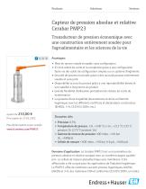 Capteur de pression absolue et relative Cerabar PMP23 - 1