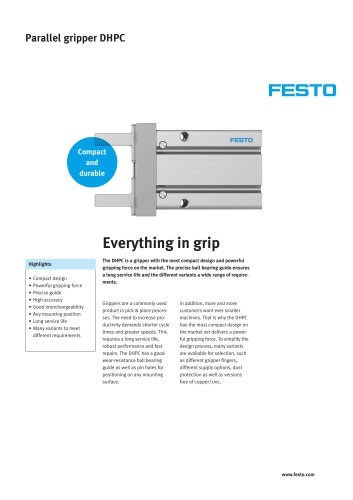 Parallel gripper DHPC