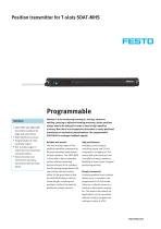 Position transmitter for T-slots SDAT-MHS