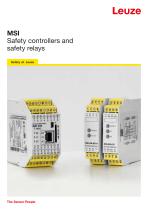 MSI Safety controllers and safety relays