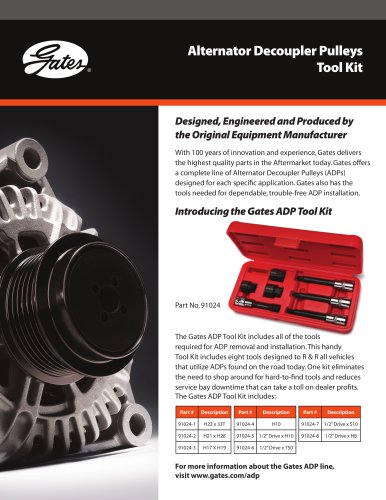 Alternator Decoupler Pulleys Tool Kit