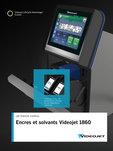 Encres et solvants Videojet 1860