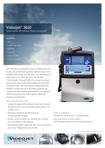 Videojet 1610 français