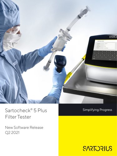 Sartocheck® 5 Plus Filter Tester