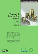 Threaded inserts for metals