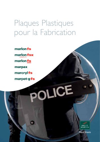 Plaques Plastics pour la fabrication Brochure - FR