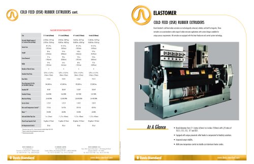 Cold Feed DSR Rubber Extruders