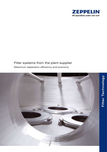 Filter systems from the plant supplier