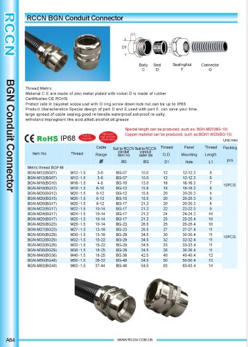 BGN Conduit Connector