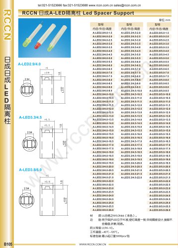 LED Spacer Support