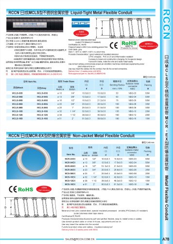 Liquid-Tight Metal Flexible Conduit