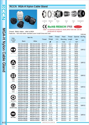 MGA-H Nylon Cable Gland