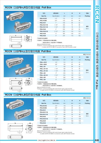 Pull Box RCCN PB-LR / RCCN PB-LL / RCCN PB-LB