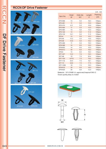 RCCN DF Drive Fastener